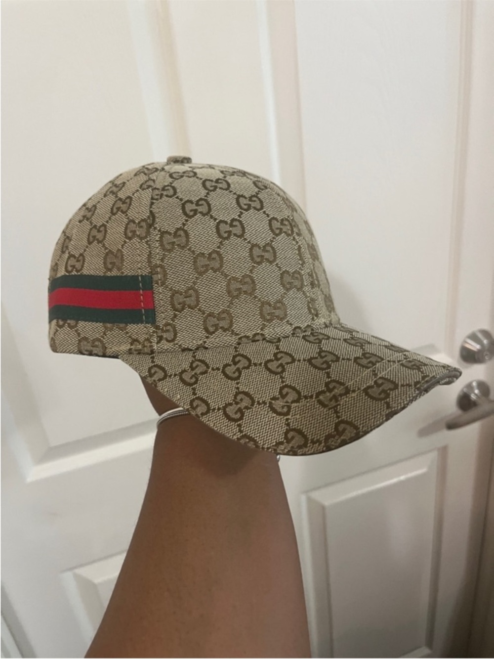 Cute fashion Canvas Baseball Cap with Web Stripe